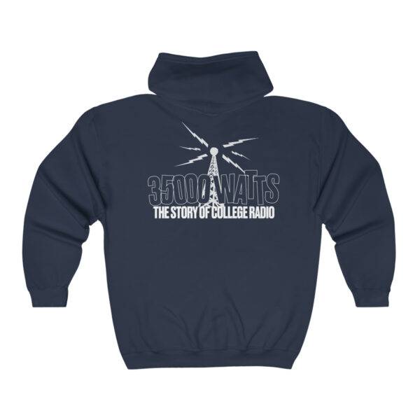 35000 Watts Logo Zip Hooded Sweatshirt - Image 5