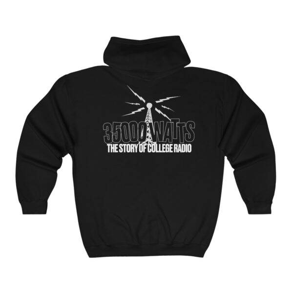 35000 Watts Logo Zip Hooded Sweatshirt - Image 3